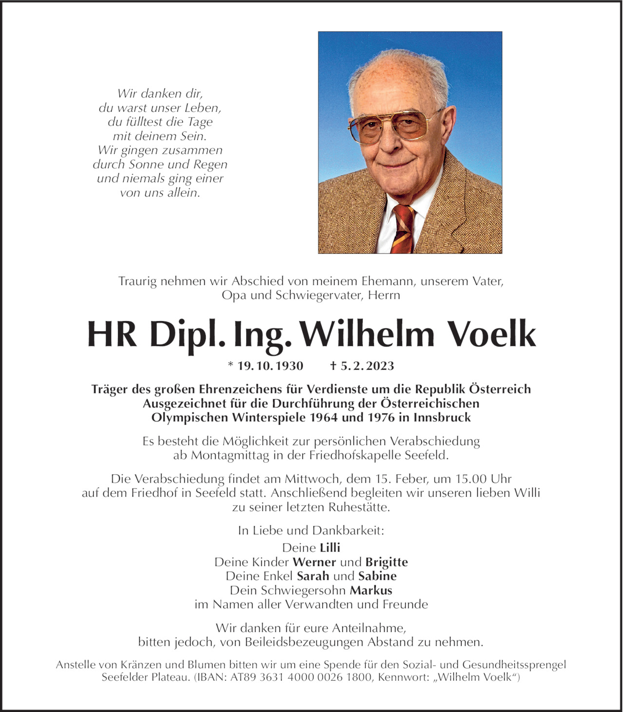 Wilhelm Voelk Bild