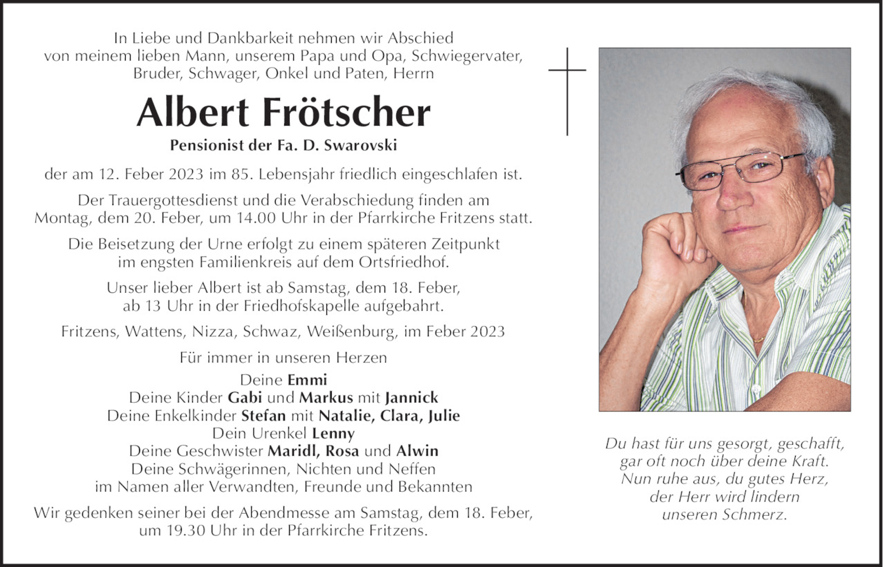 Albert Frötscher Bild