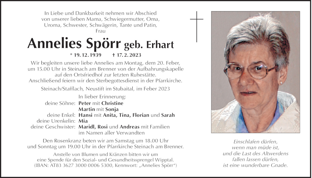 Annelies Spörr Bild