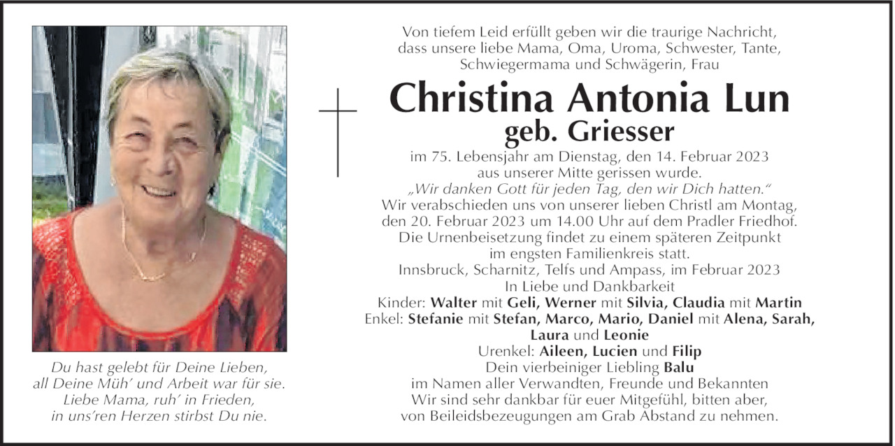 Christina Antonia Lun Bild