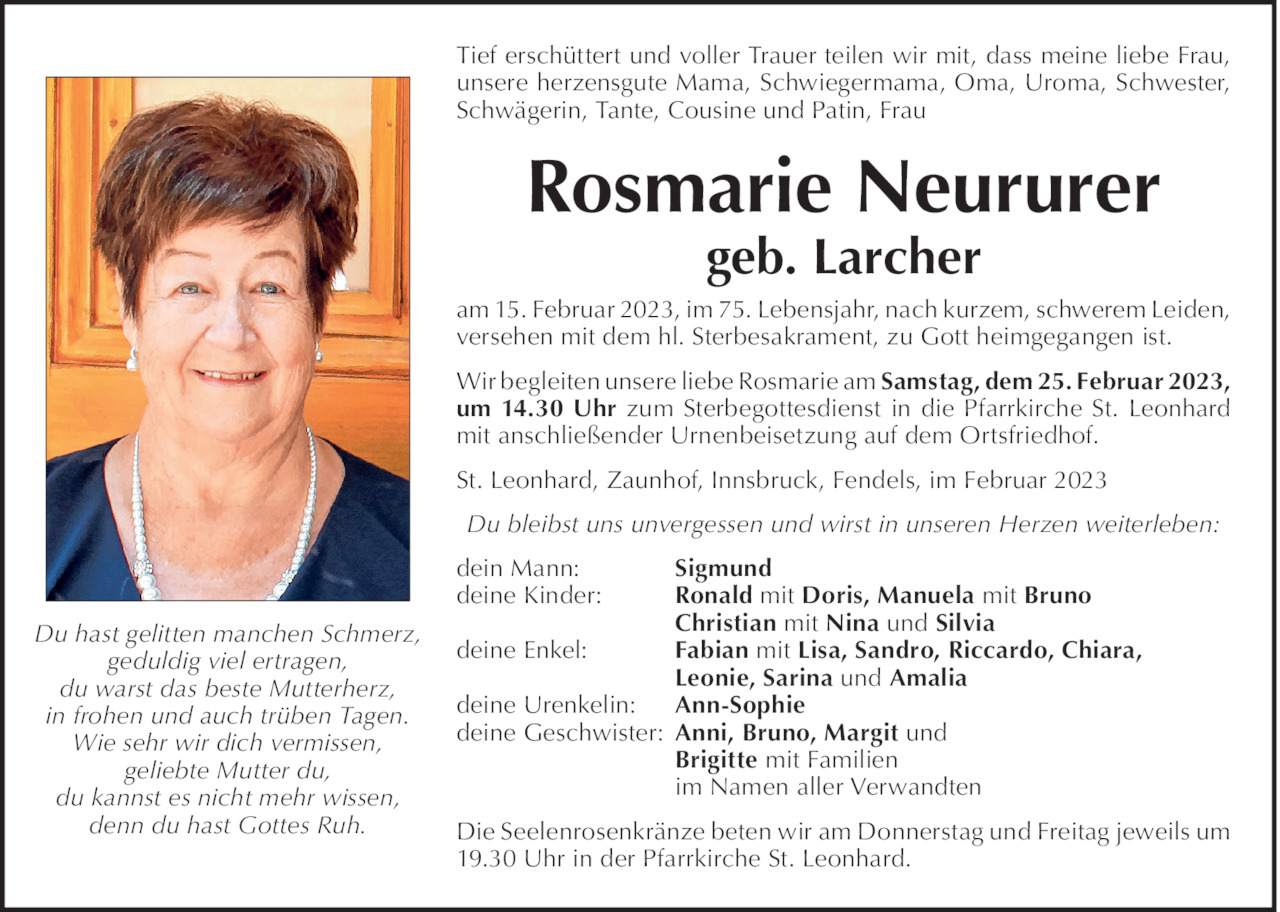 Rosmarie Neururer Bild