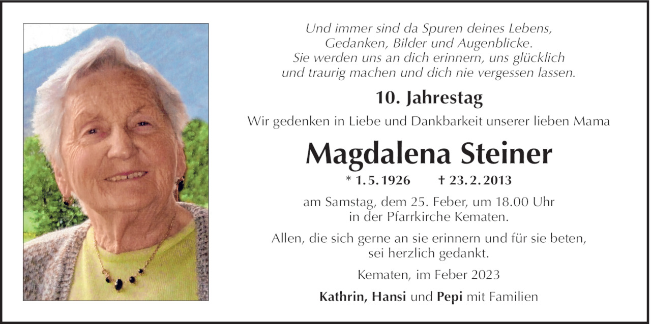 Magdalena Steiner Bild