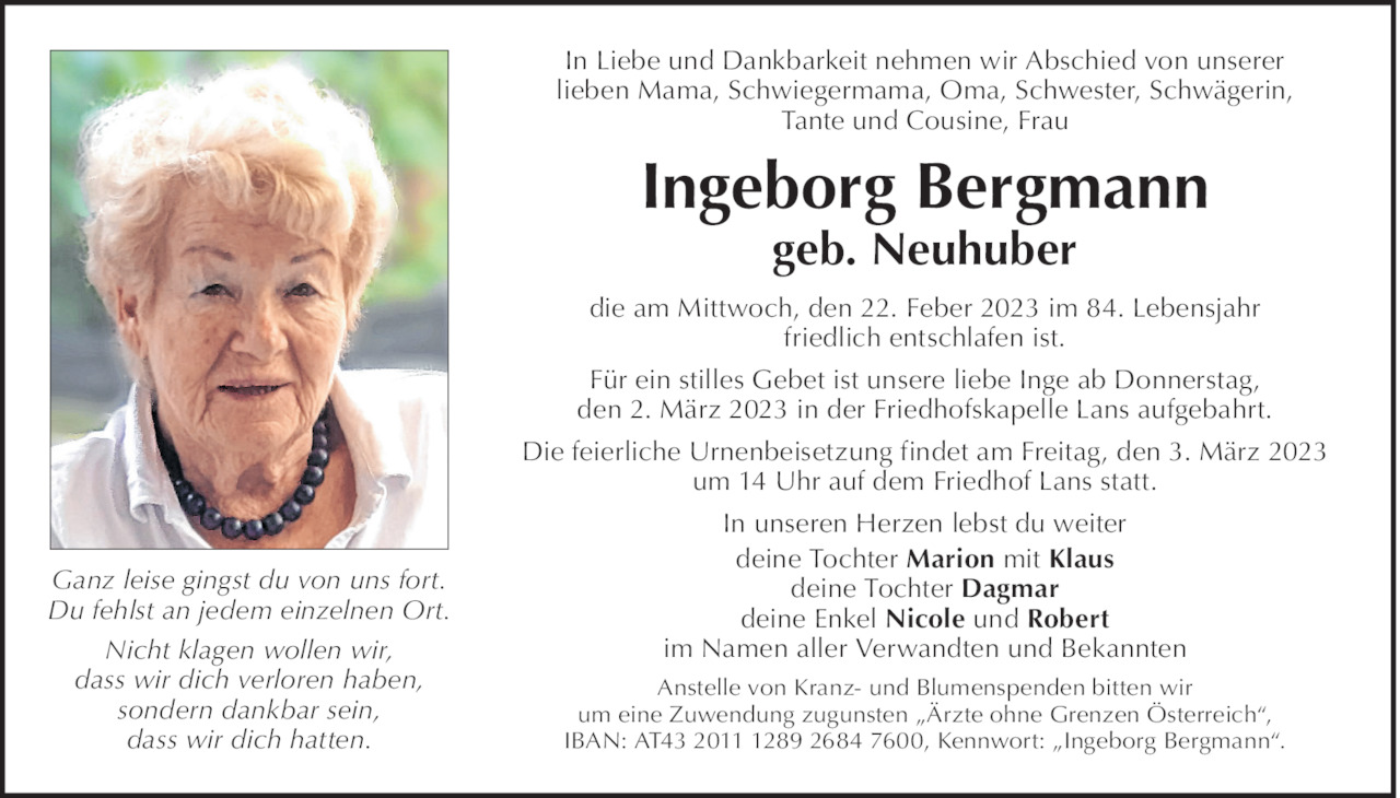 Ingeborg Bergmann Bild