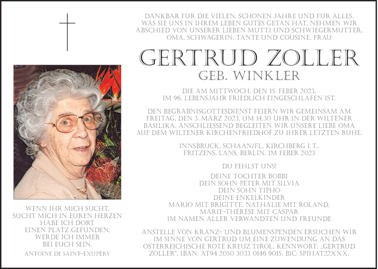 Gertrud Zoller Bild