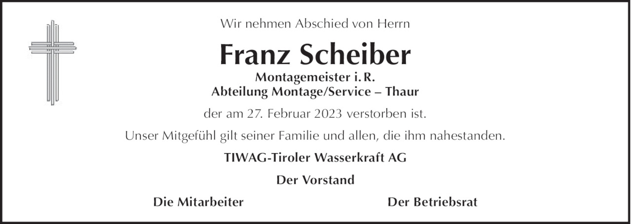Franz Scheiber Bild