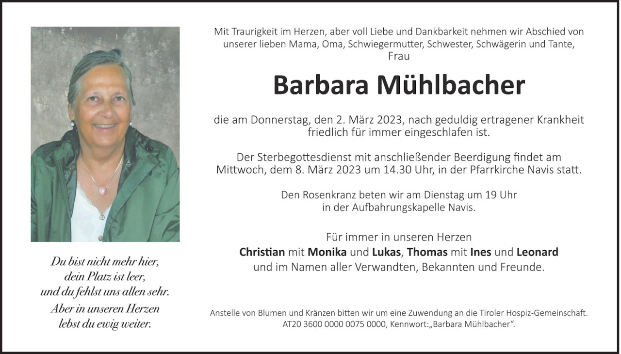 Barbara Mühlbacher Bild