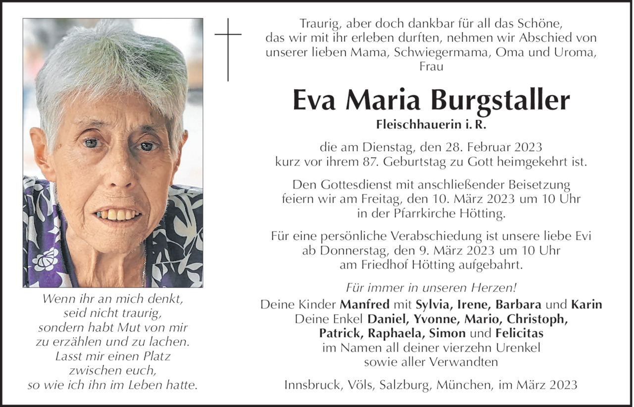 Eva Maria Burgstaller Bild