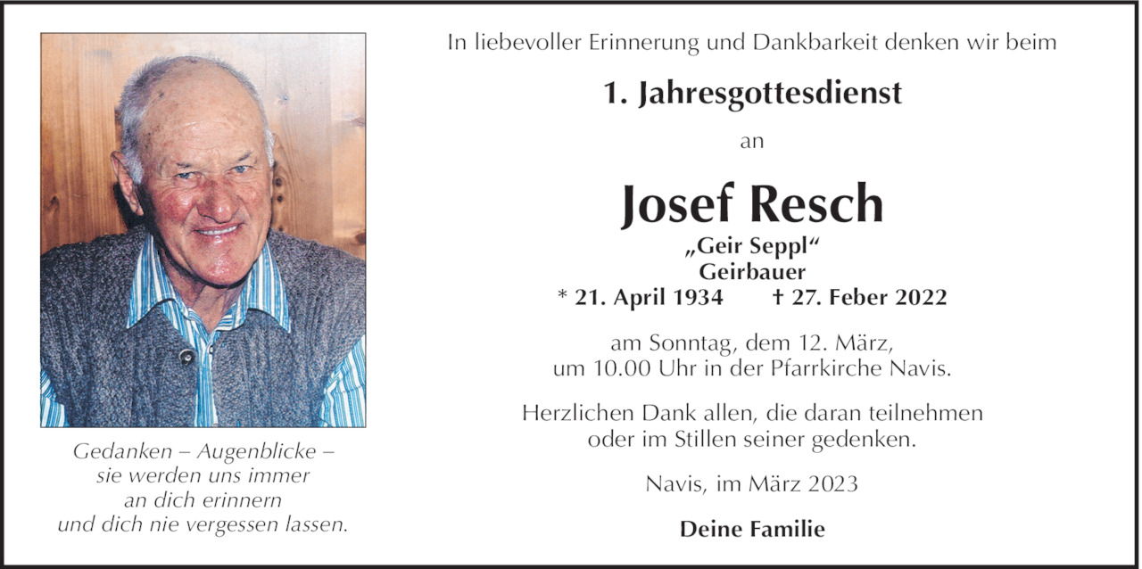 Josef Resch Bild