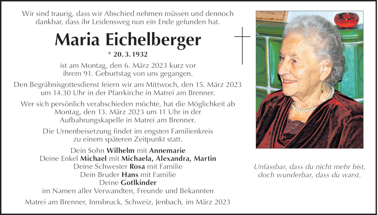 Maria Eichelberger Bild