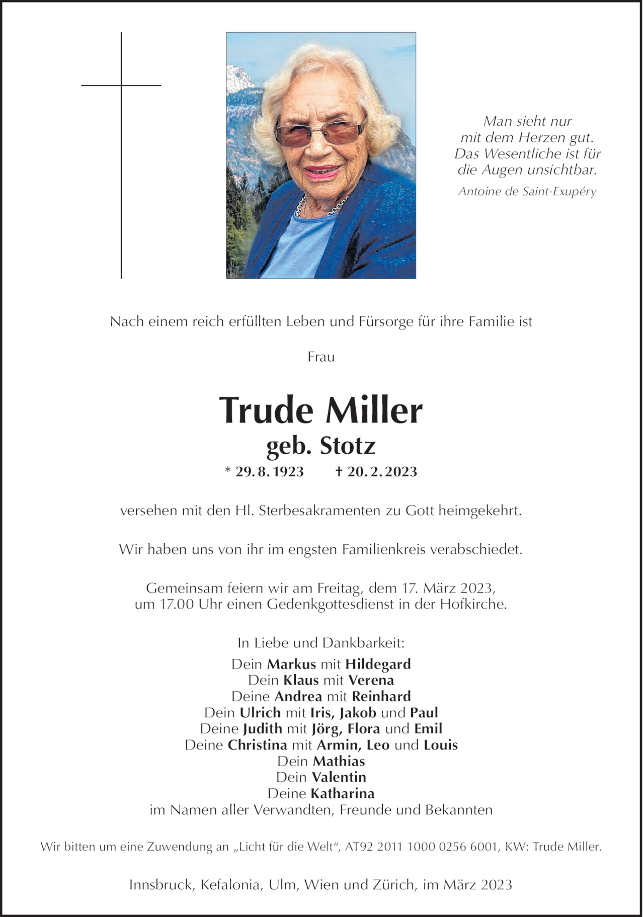 Trude Miller Bild