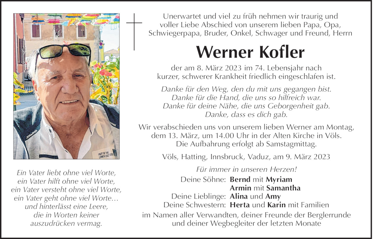 Werner Kofler Bild