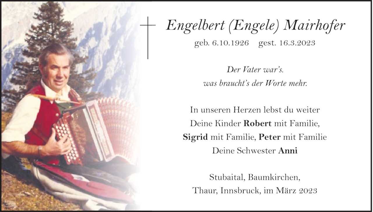 Engelbert Mairhofer Bild