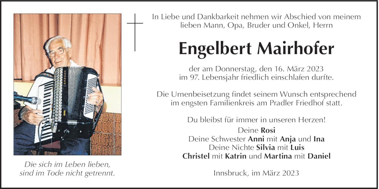 Engelbert Mairhofer Bild