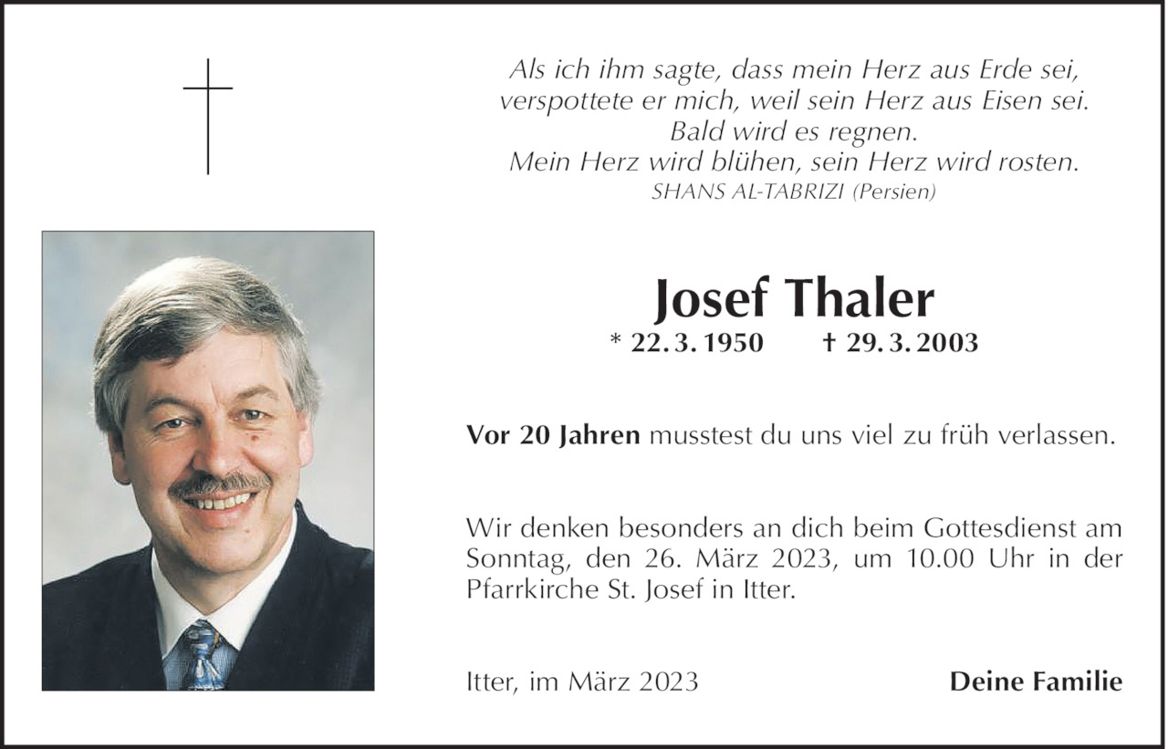 Josef Thaler Bild
