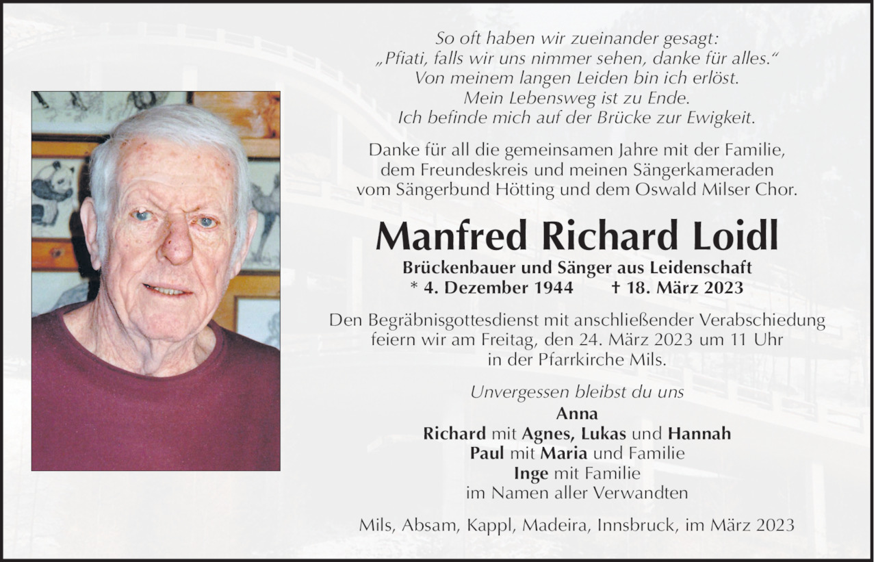 Manfred Loidl Bild