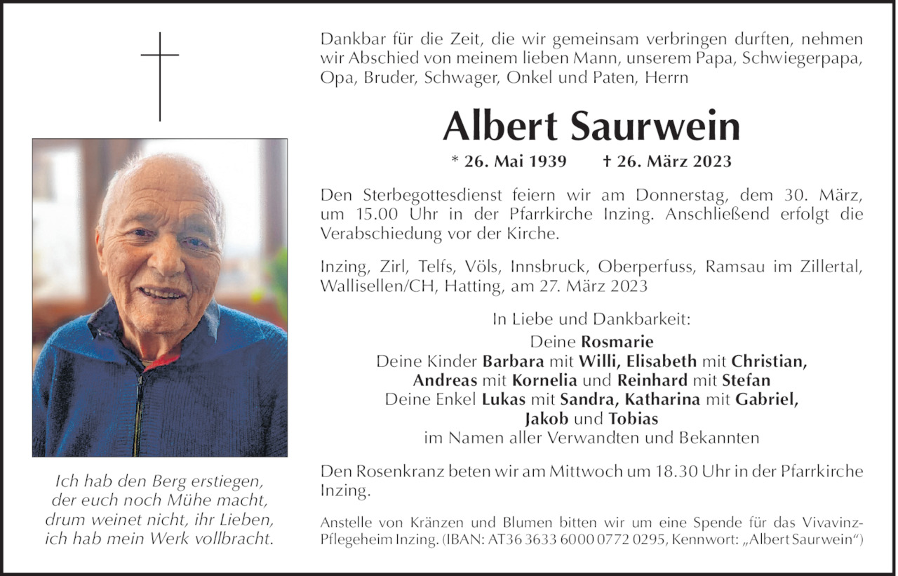 Albert Saurwein Bild