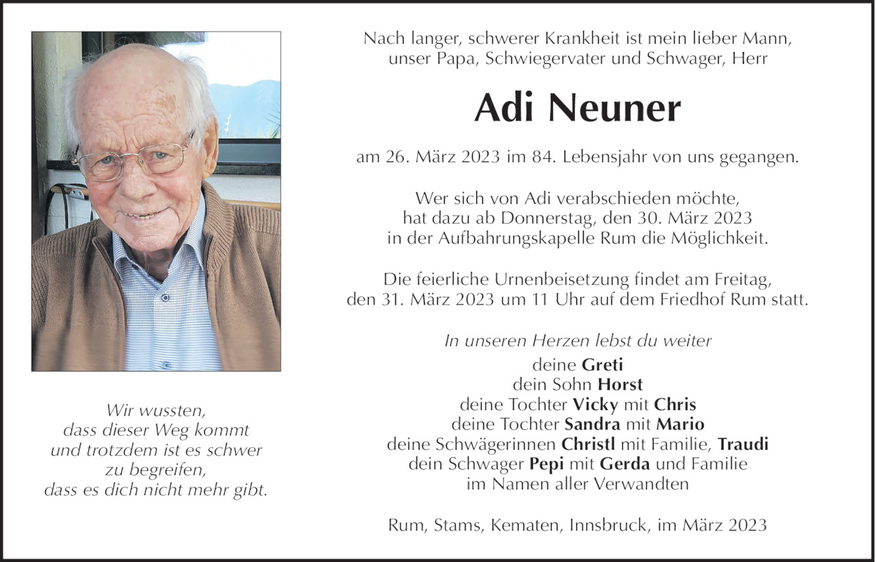 Adi Neuner Bild
