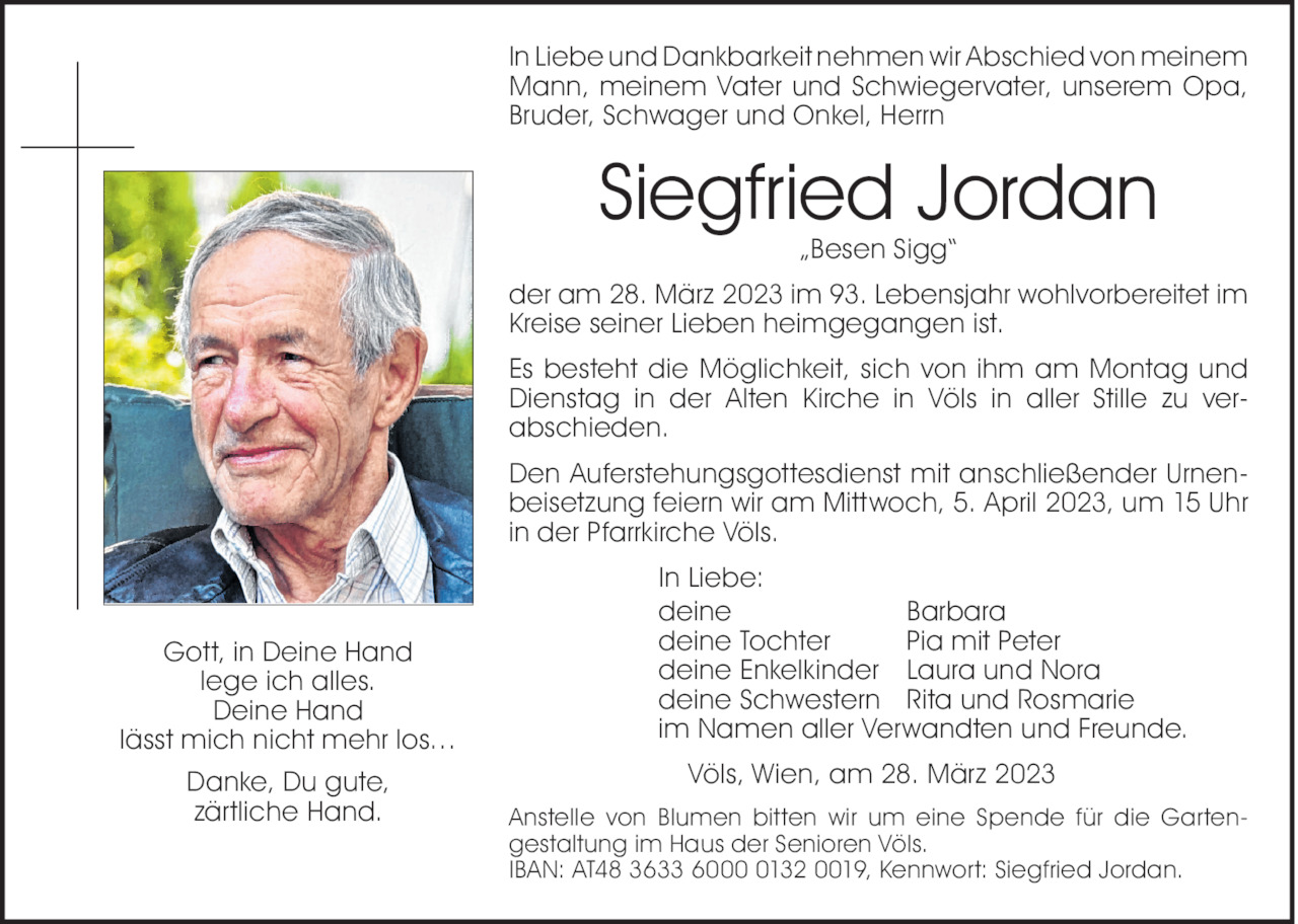 Siegfried Jordan Bild