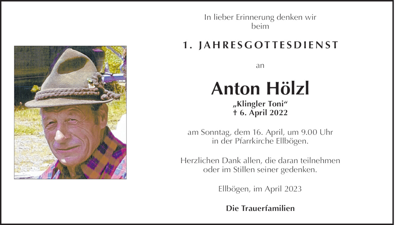 Anton Hölzl Bild