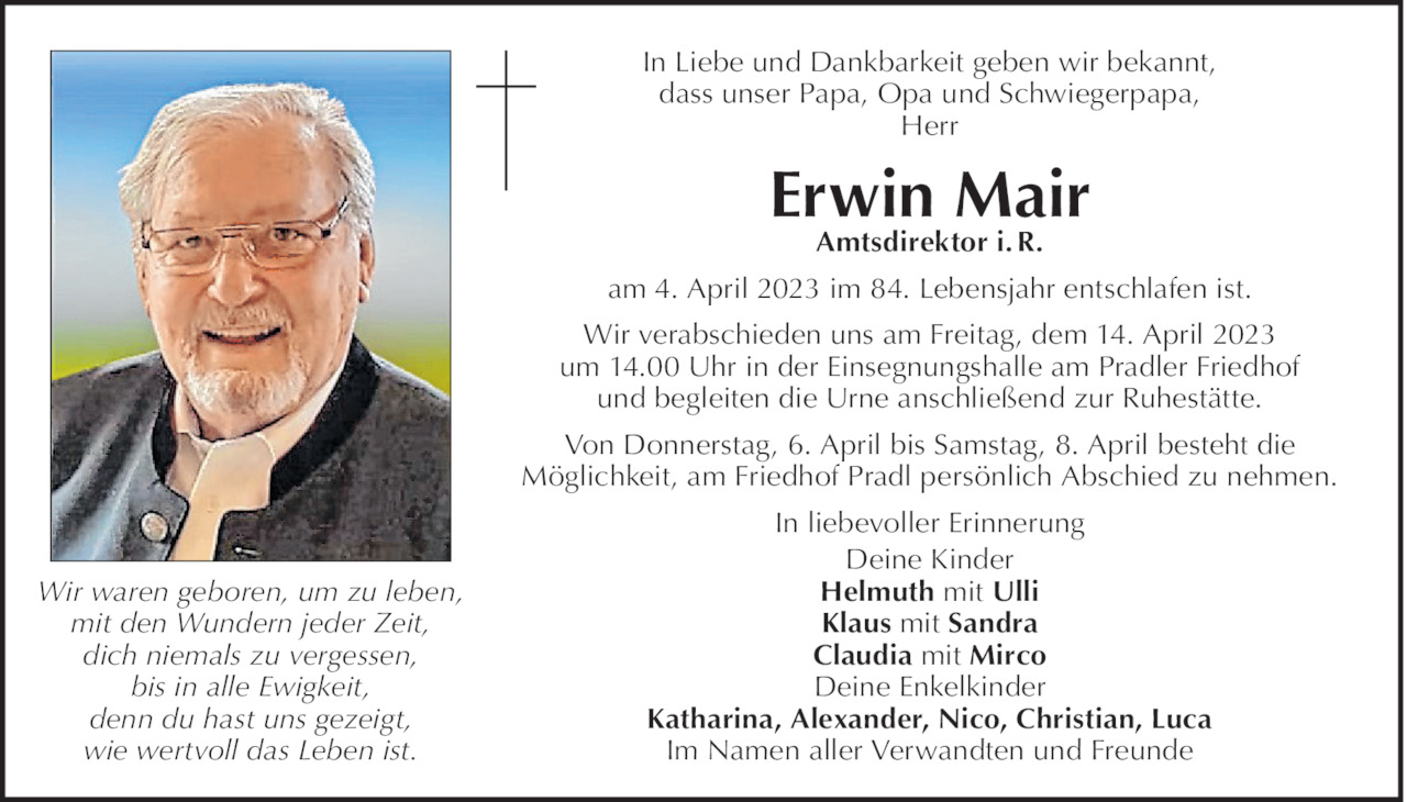 Erwin Mair Bild