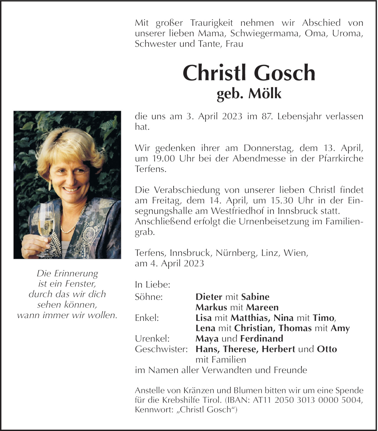Christl Gosch Bild