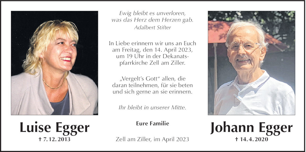 Johann und Luise Egger  Bild