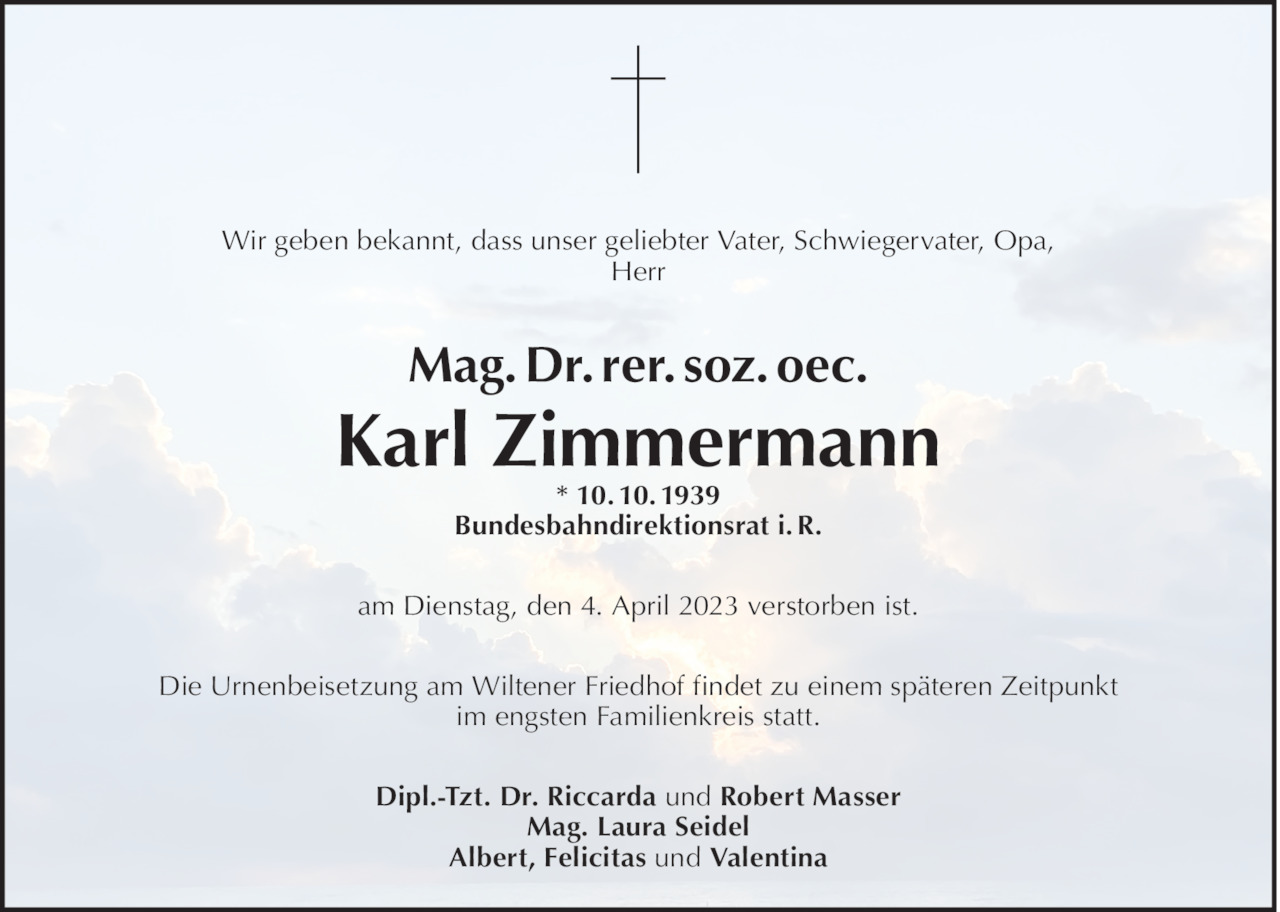 Karl Zimmermann Bild