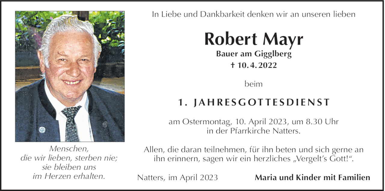Robert Mayr Bild