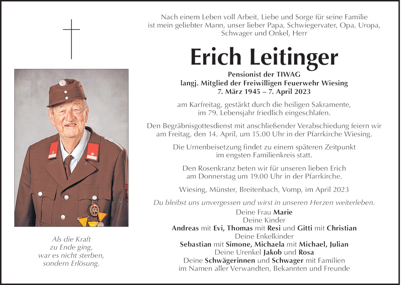 Erich Leitinger Bild