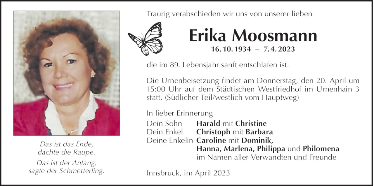 Erika Moosmann Bild