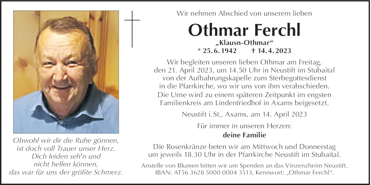 Othmar Ferchl Bild