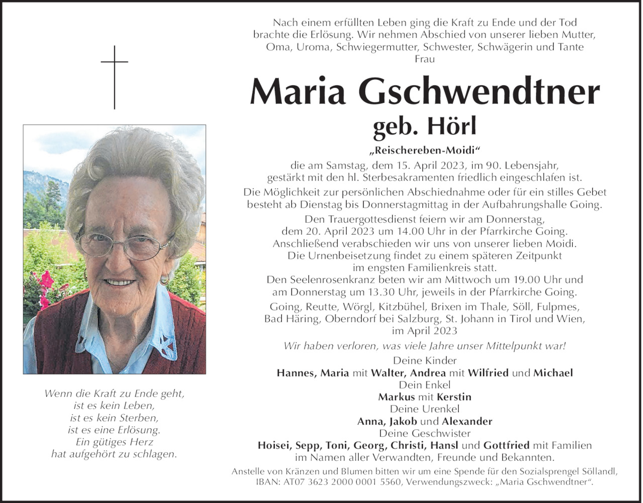 Maria Gschwendtner Bild