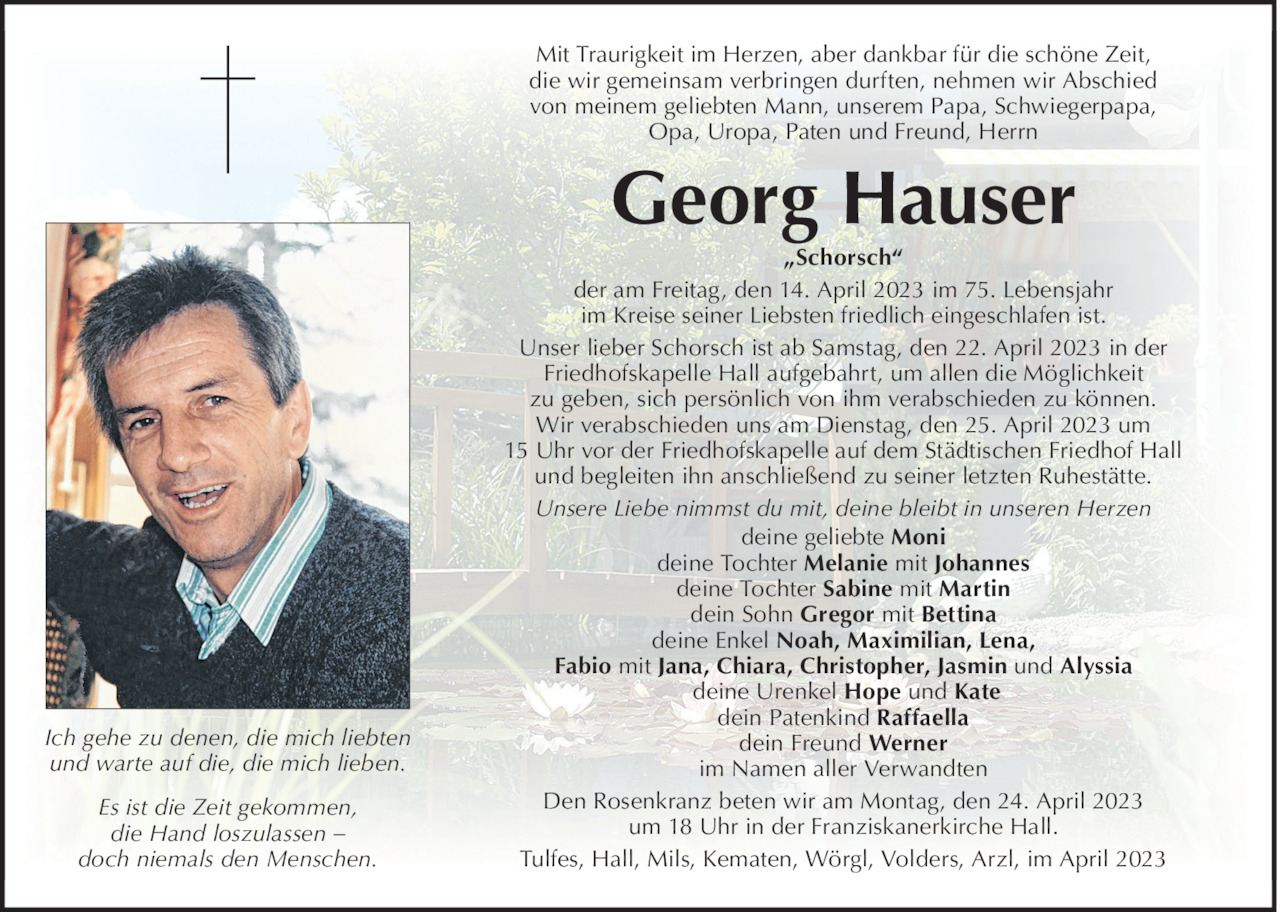 Georg Hauser Bild