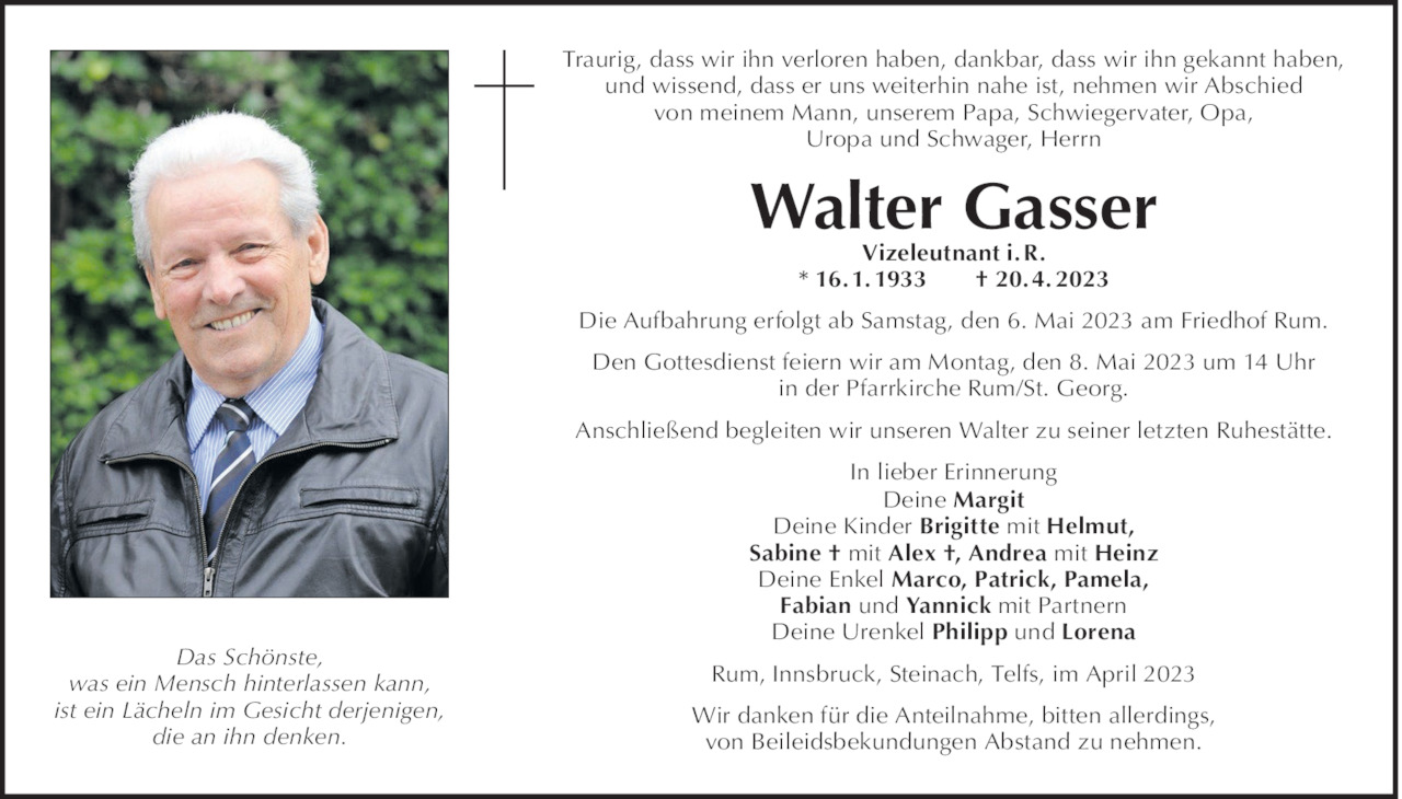 Walter Gasser Bild
