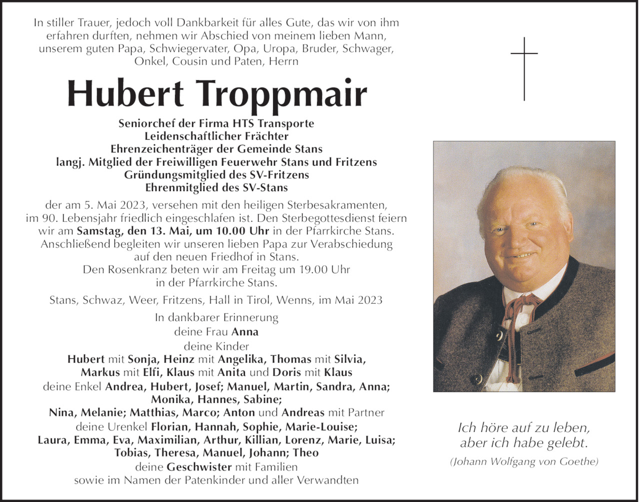 Hubert Troppmair Bild
