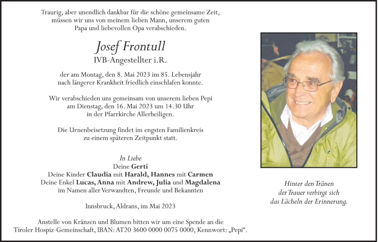 Josef Frontull Bild