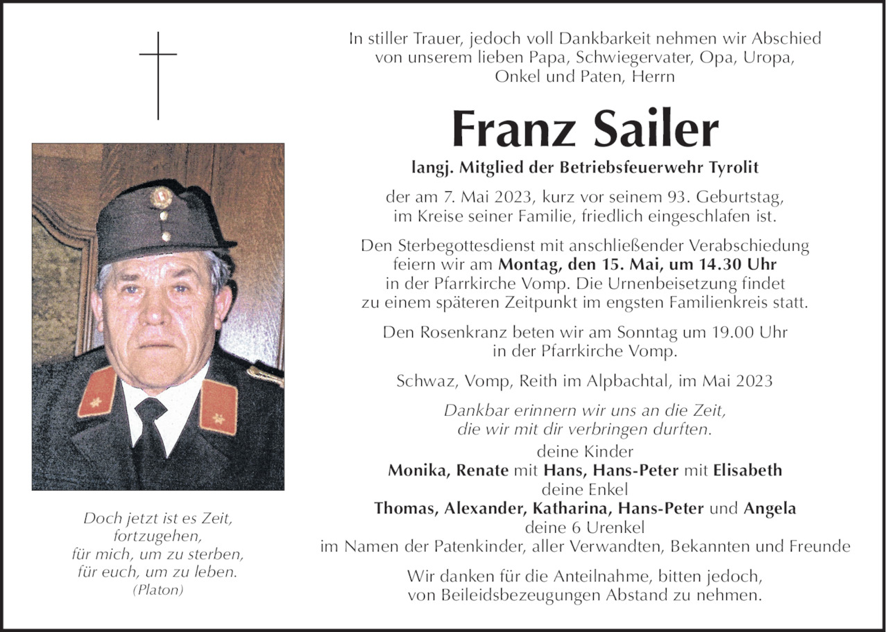 Franz Sailer Bild