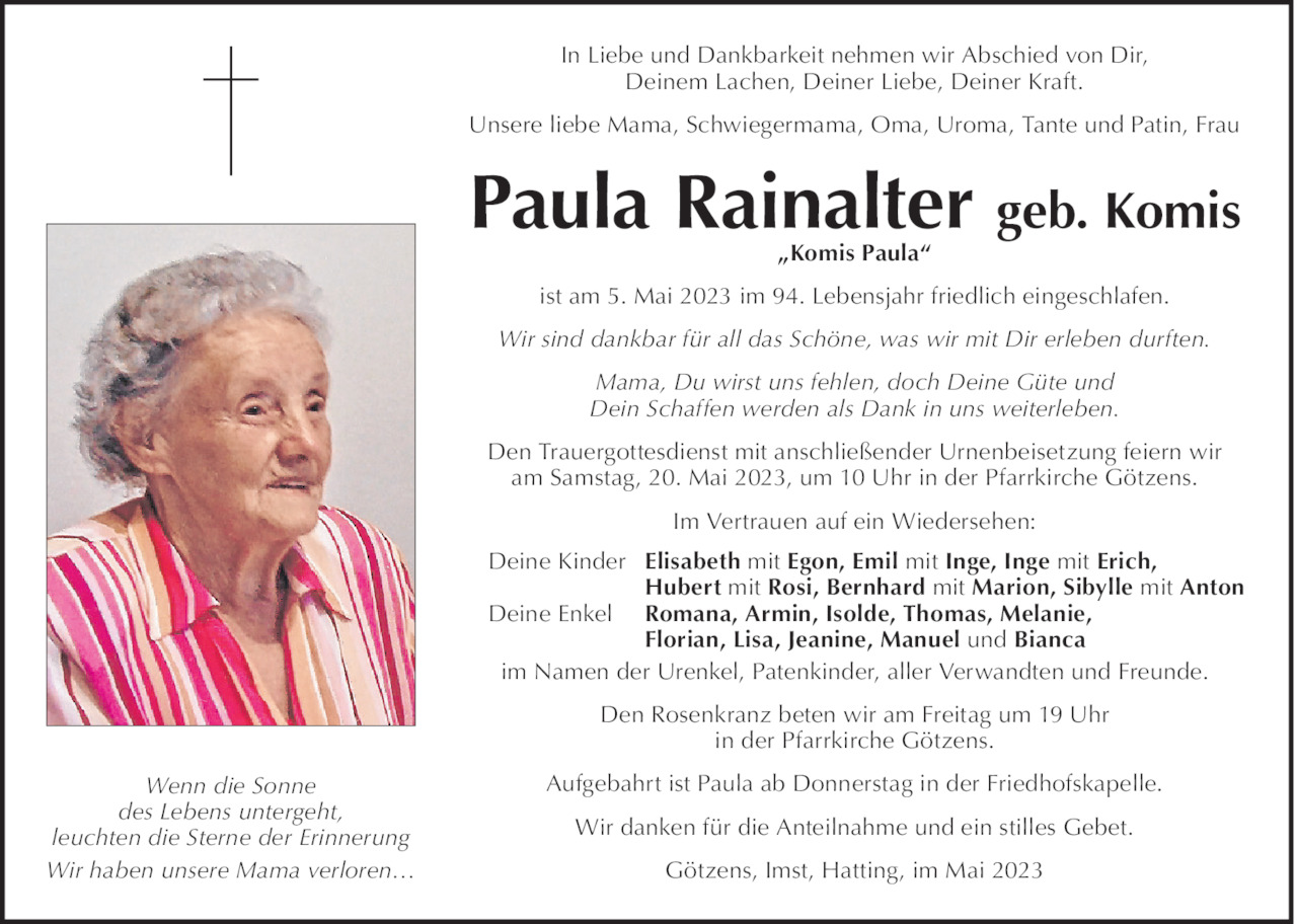 Paula Rainalter Bild
