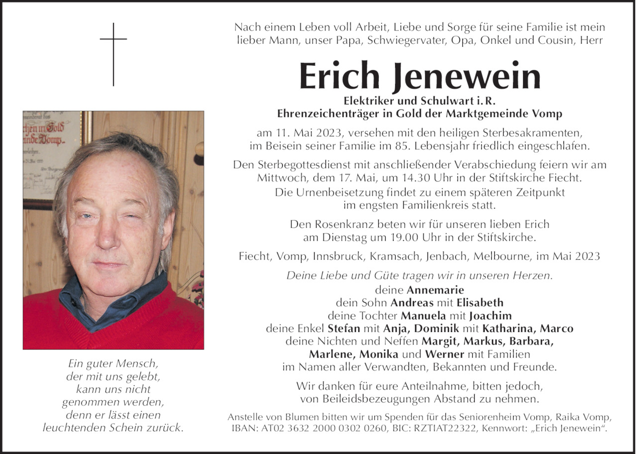 Erich Jenewein Bild