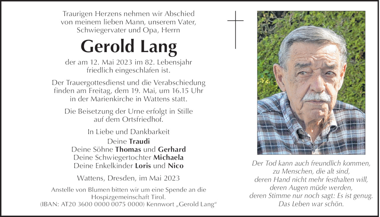 Gerold Lang Bild