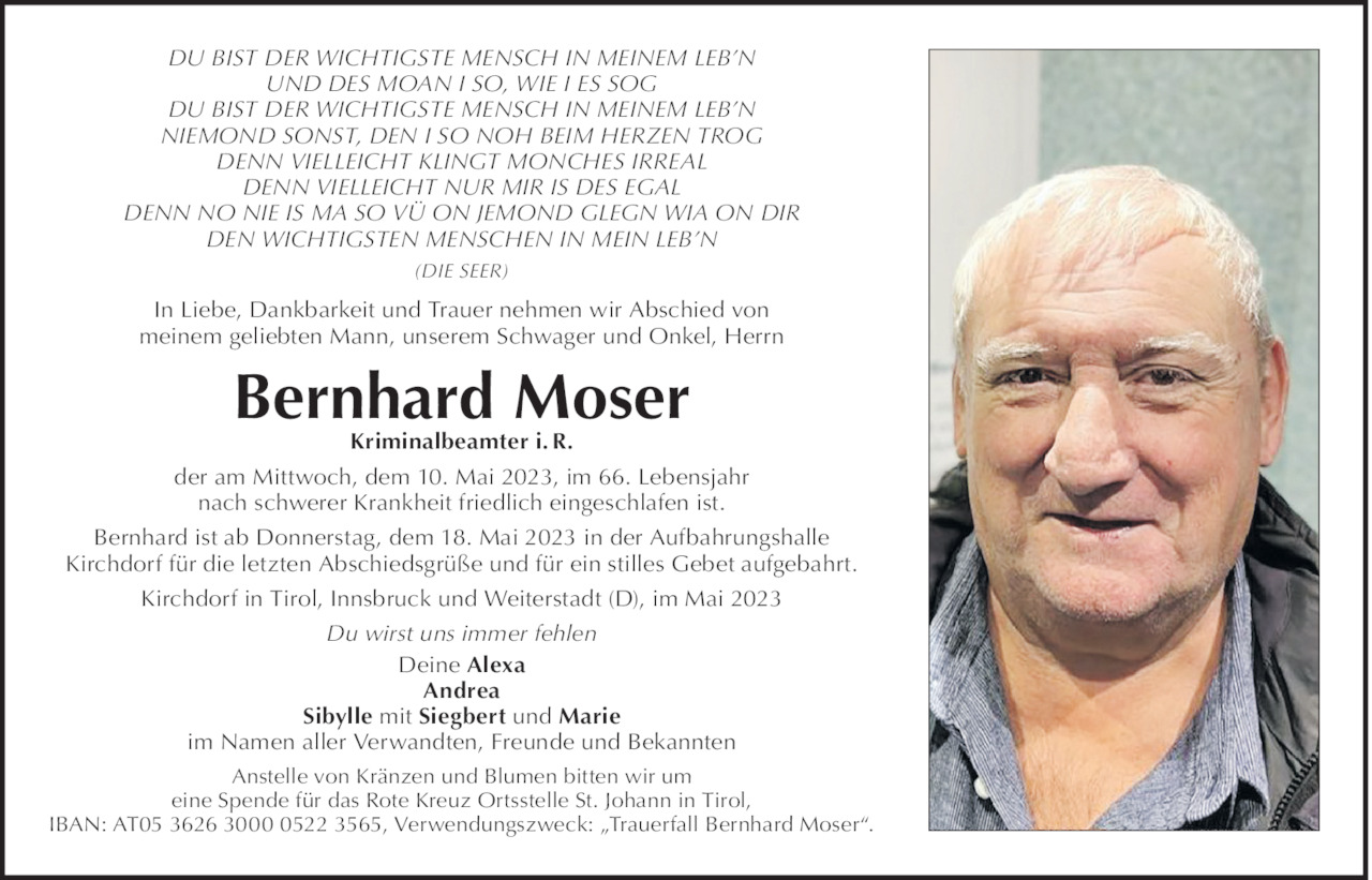 Bernhard Moser Bild