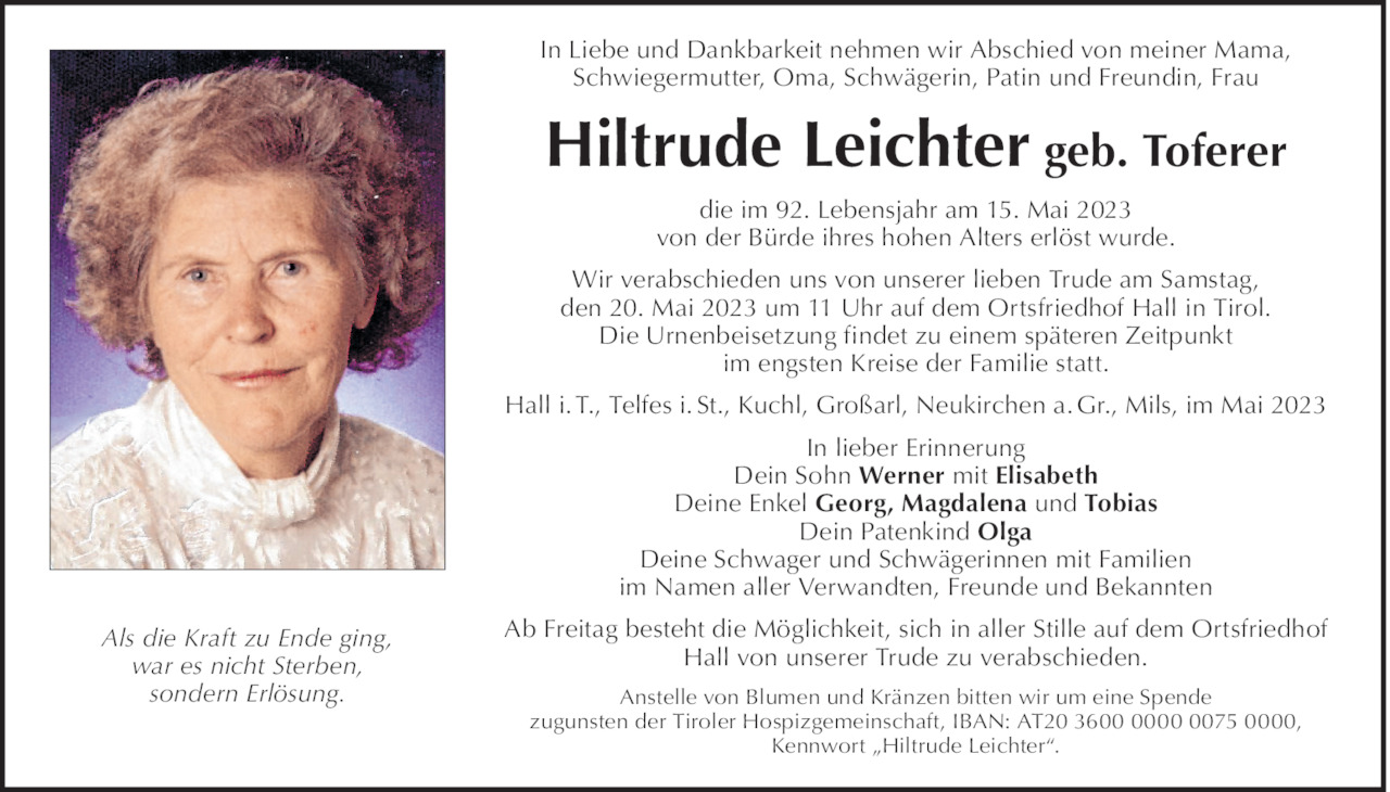 Hiltrude Leichter  Bild