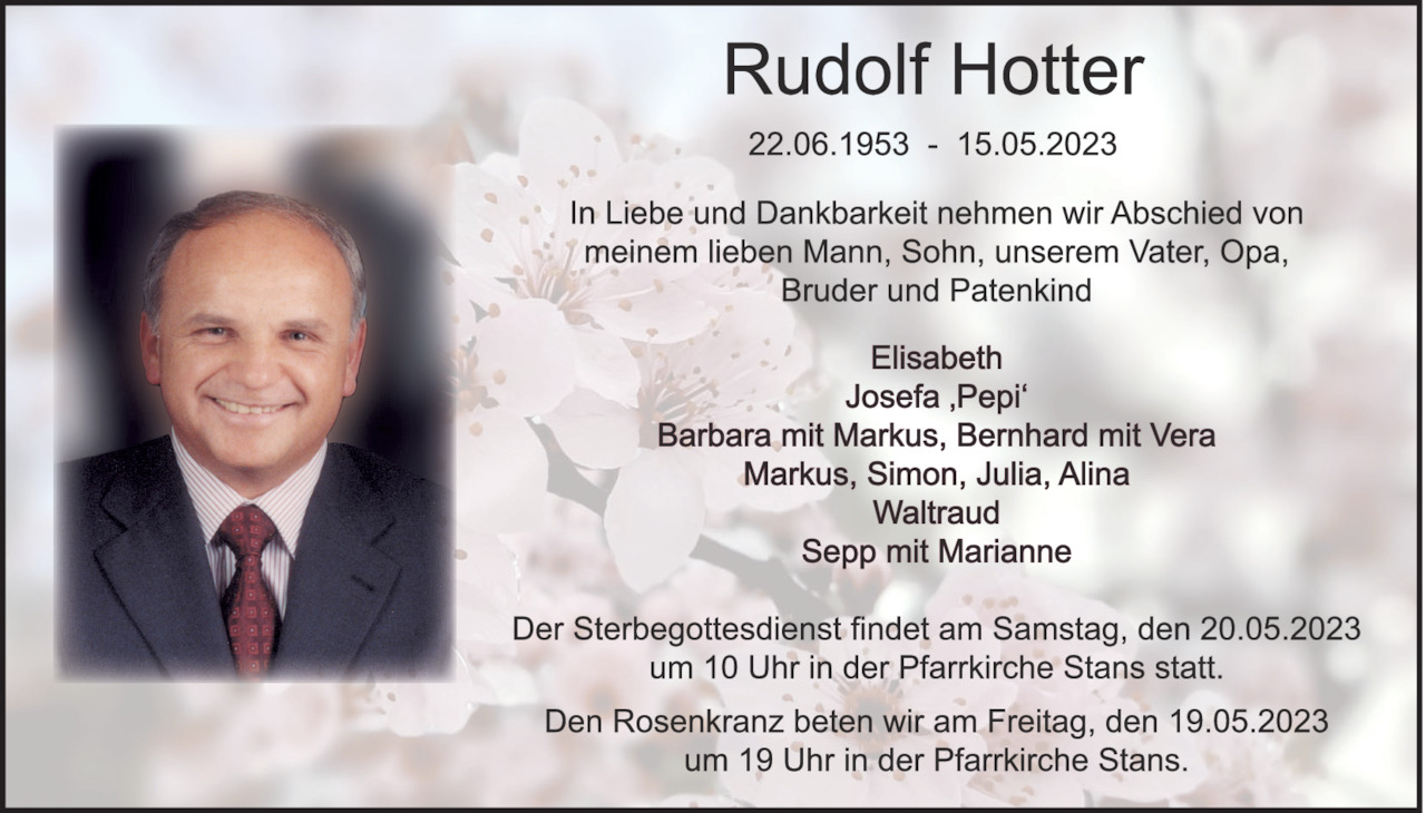Rudolf Hotter Bild