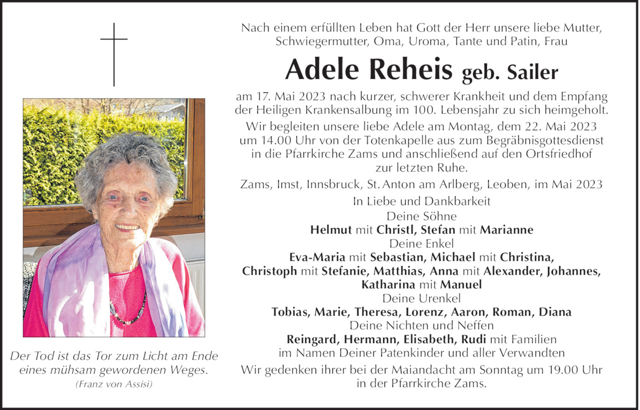 Adele Reheis Bild