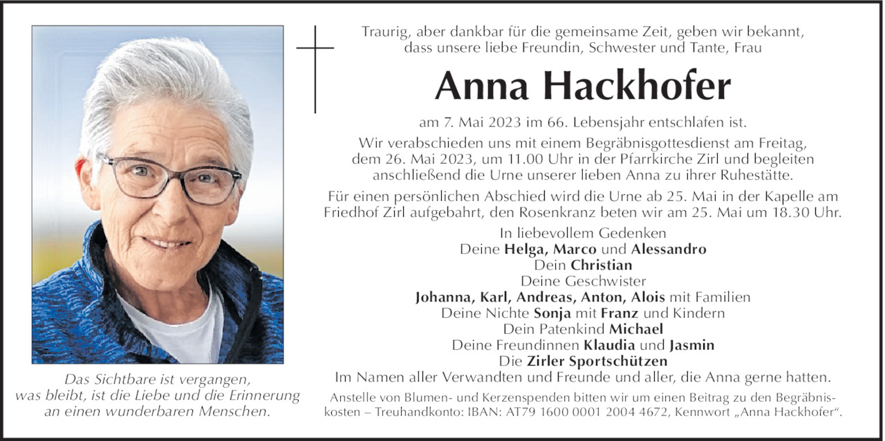 Anna Hackhofer Bild