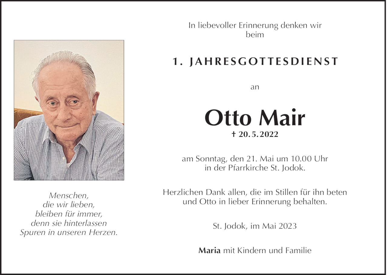 Otto Mair Bild