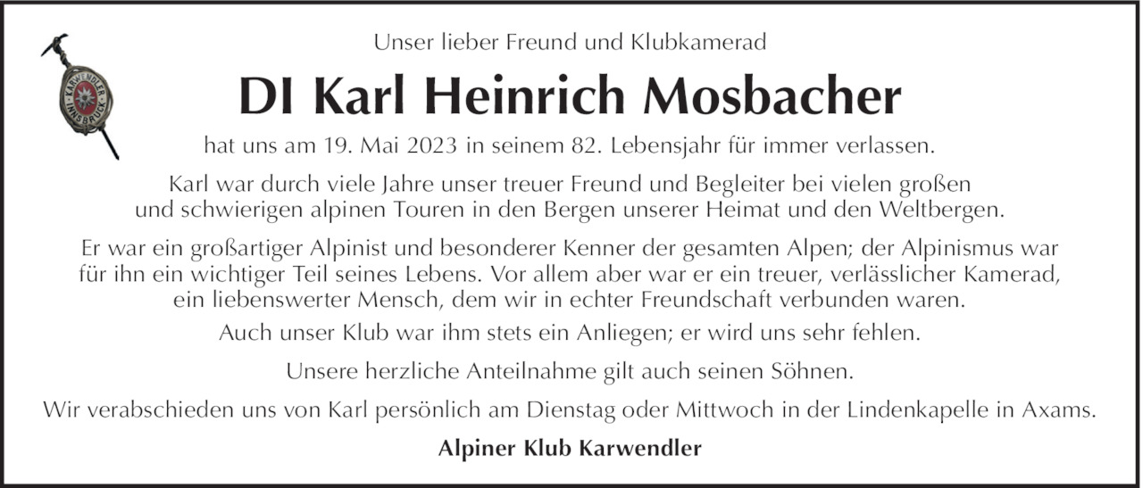 Karl Heinrich Mosbacher Bild