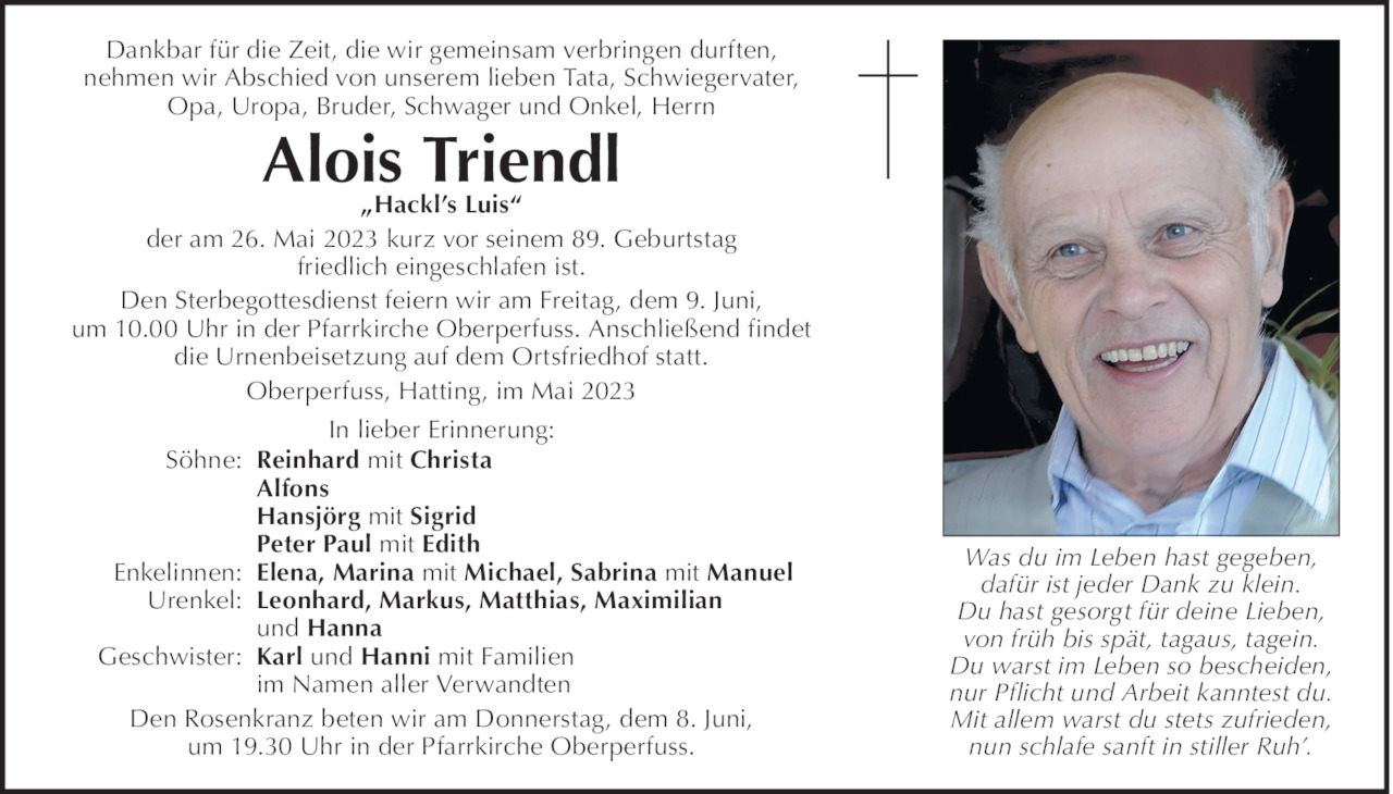 Alois Triendl Bild