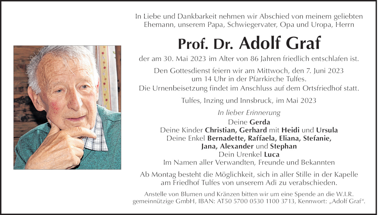 Adolf Graf Bild