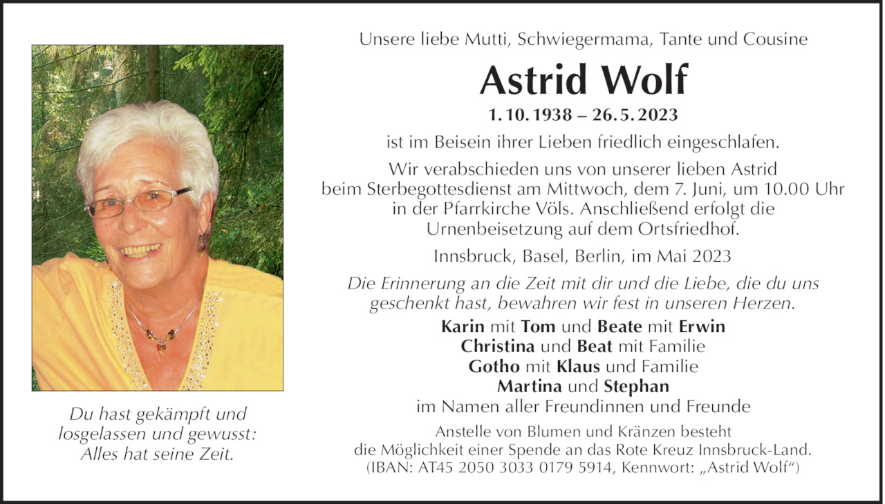 Astrid Wolf Bild